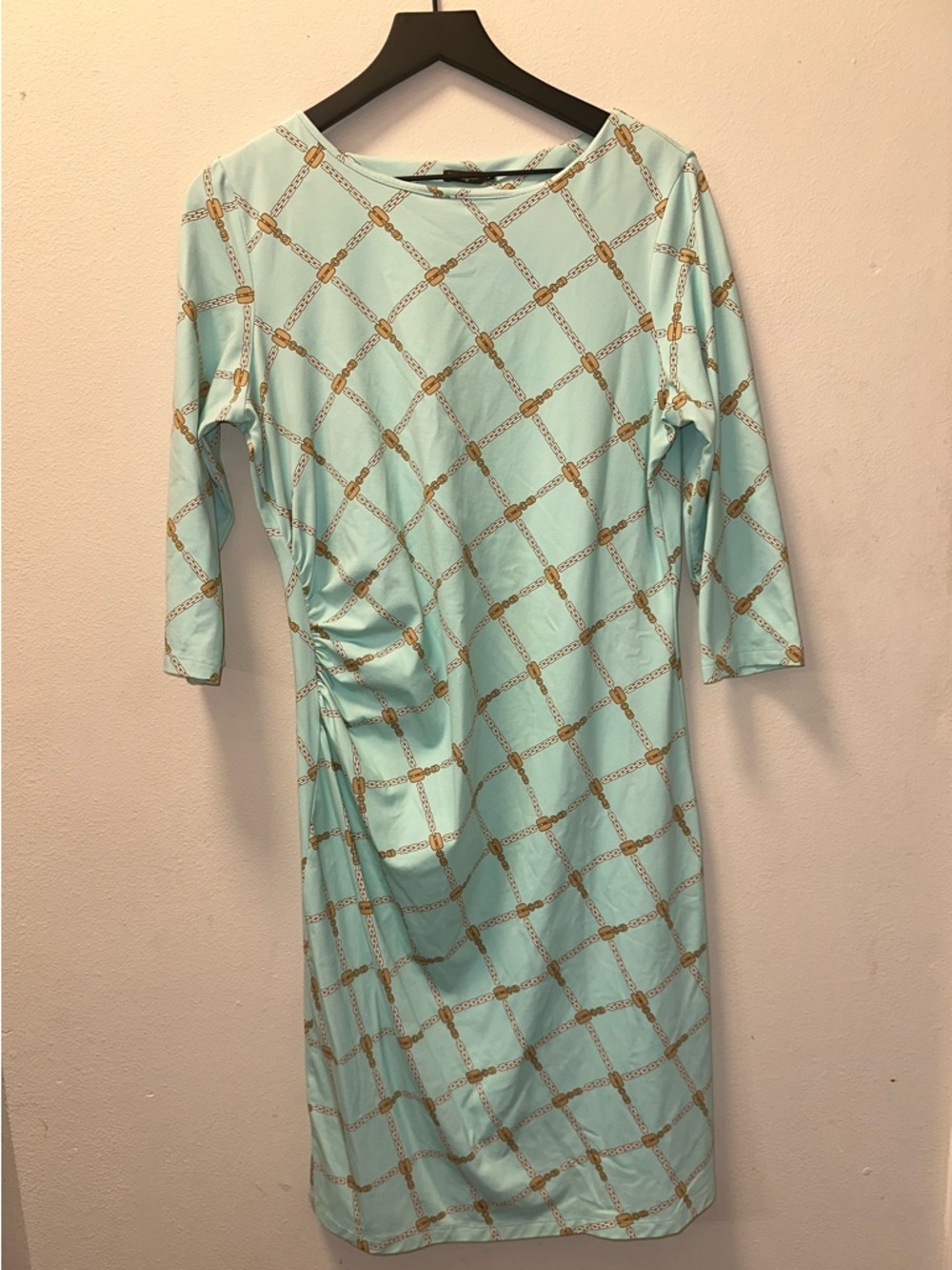 J. McLaughlin sage Catalina Cloth Arbor Link dress L